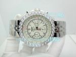 Replica Breitling Avenger Cream White Chronograph Dial Diamond Bezel Watch